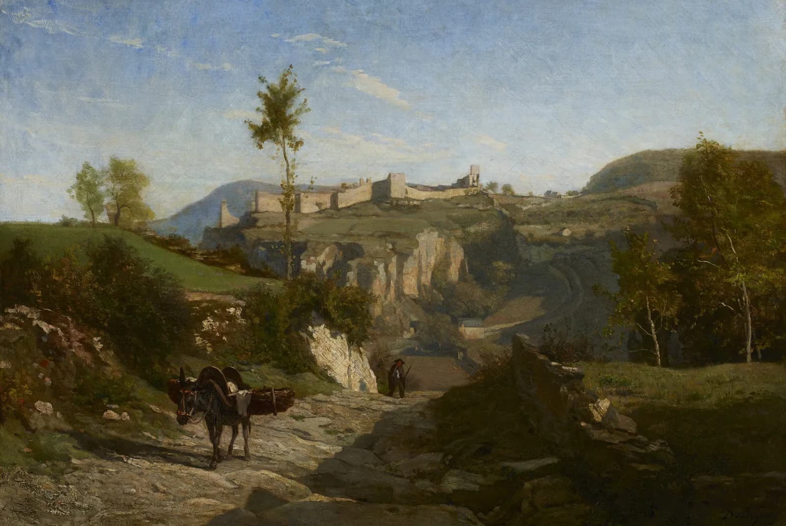 Pad naar de oude vesting – Charles-François Daubigny