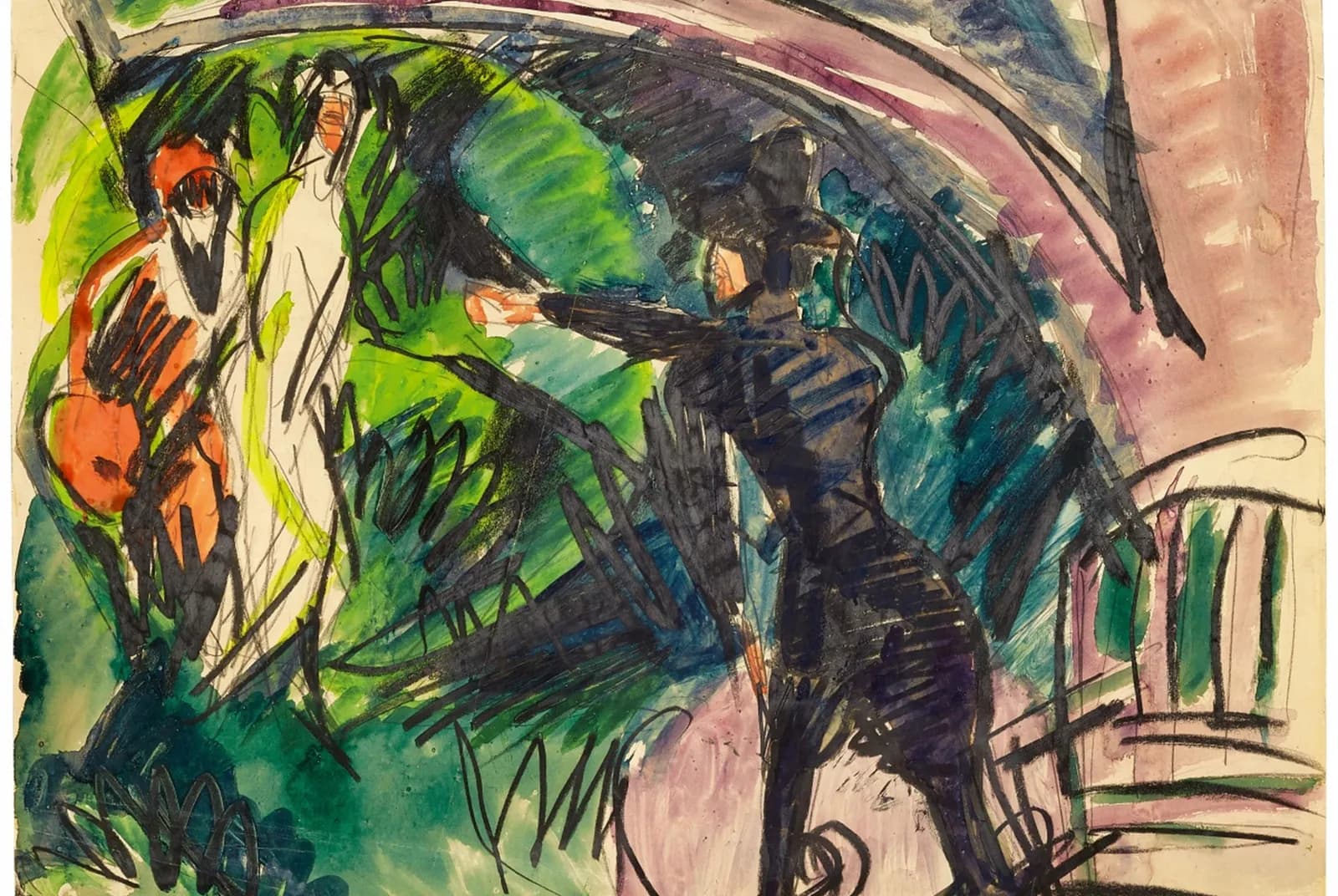 Pantomime Reimann I – Ernst Ludwig Kirchner