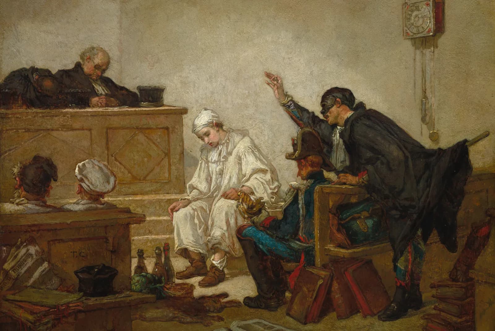 Pierrot voor de rechtbank – Thomas Couture
