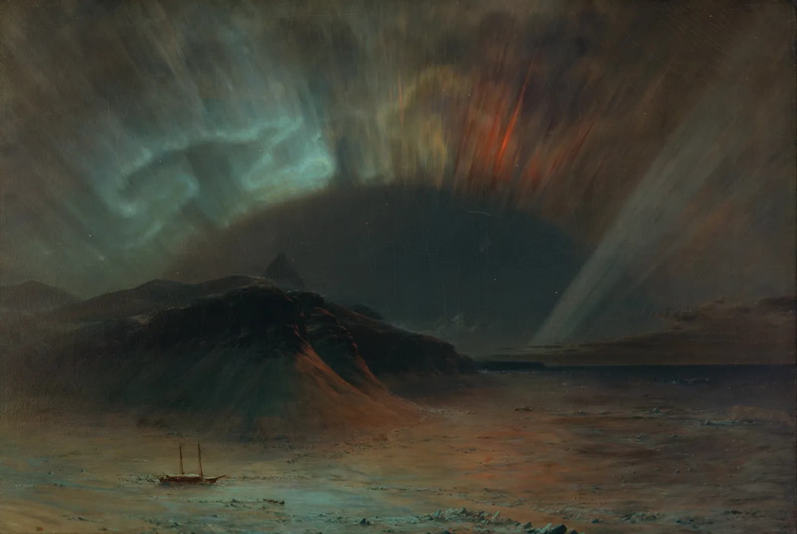 Poollicht in de arctische nacht – Frederic Edwin Church