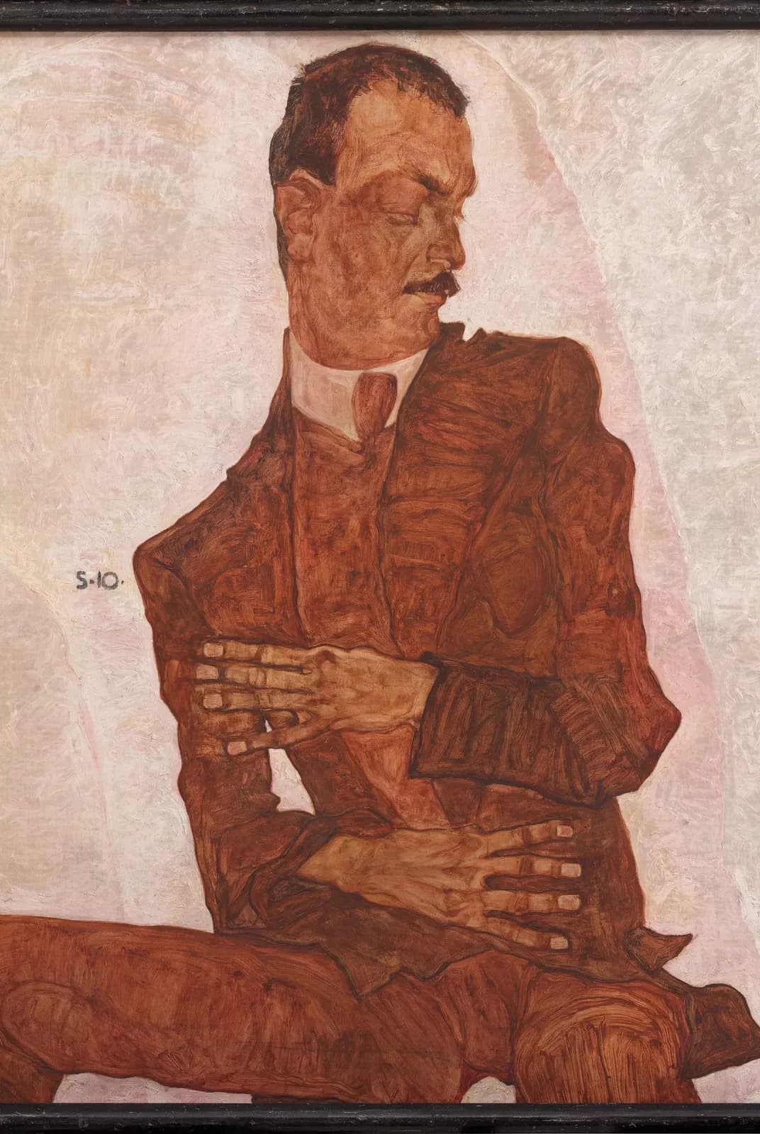 Portret van Arthur Roessler – Egon Schiele