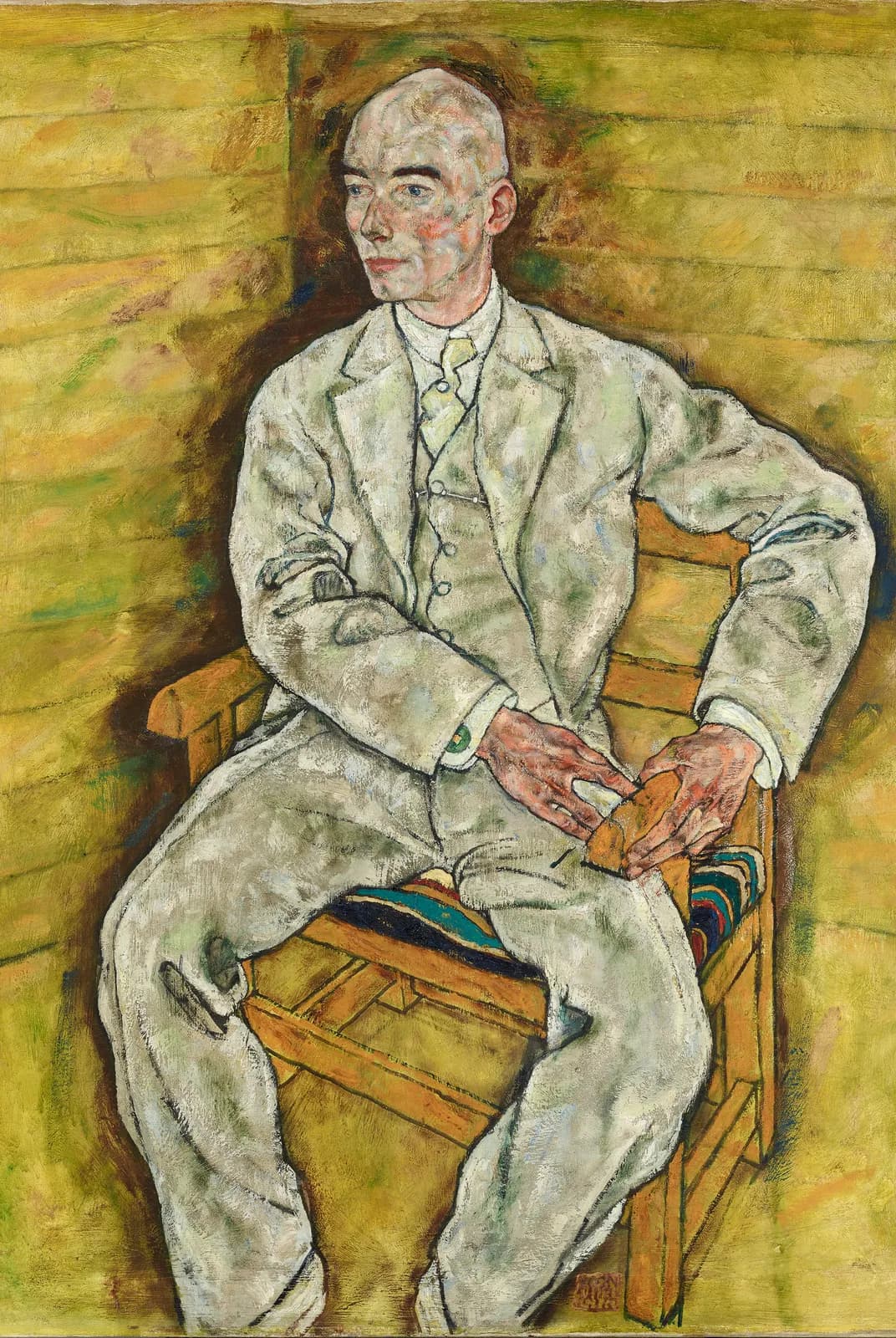 Portret van Victor Ritter von Bauer – Egon Schiele