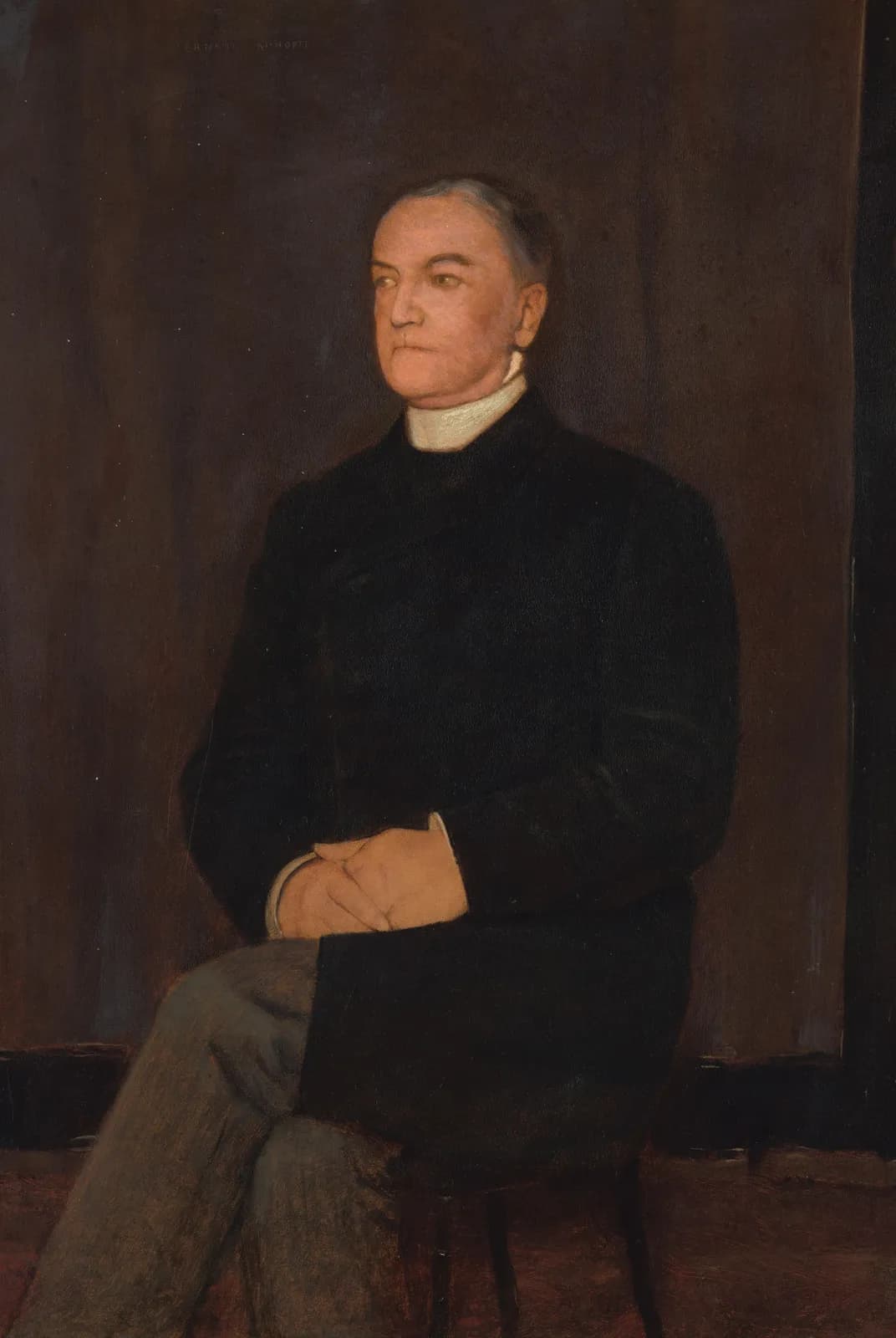 Portret van Augustinus Gerardus Hubertus van Rijckevorsel (1828 - 's-Hertogenbosch - 1891) – Fernand Khnopff