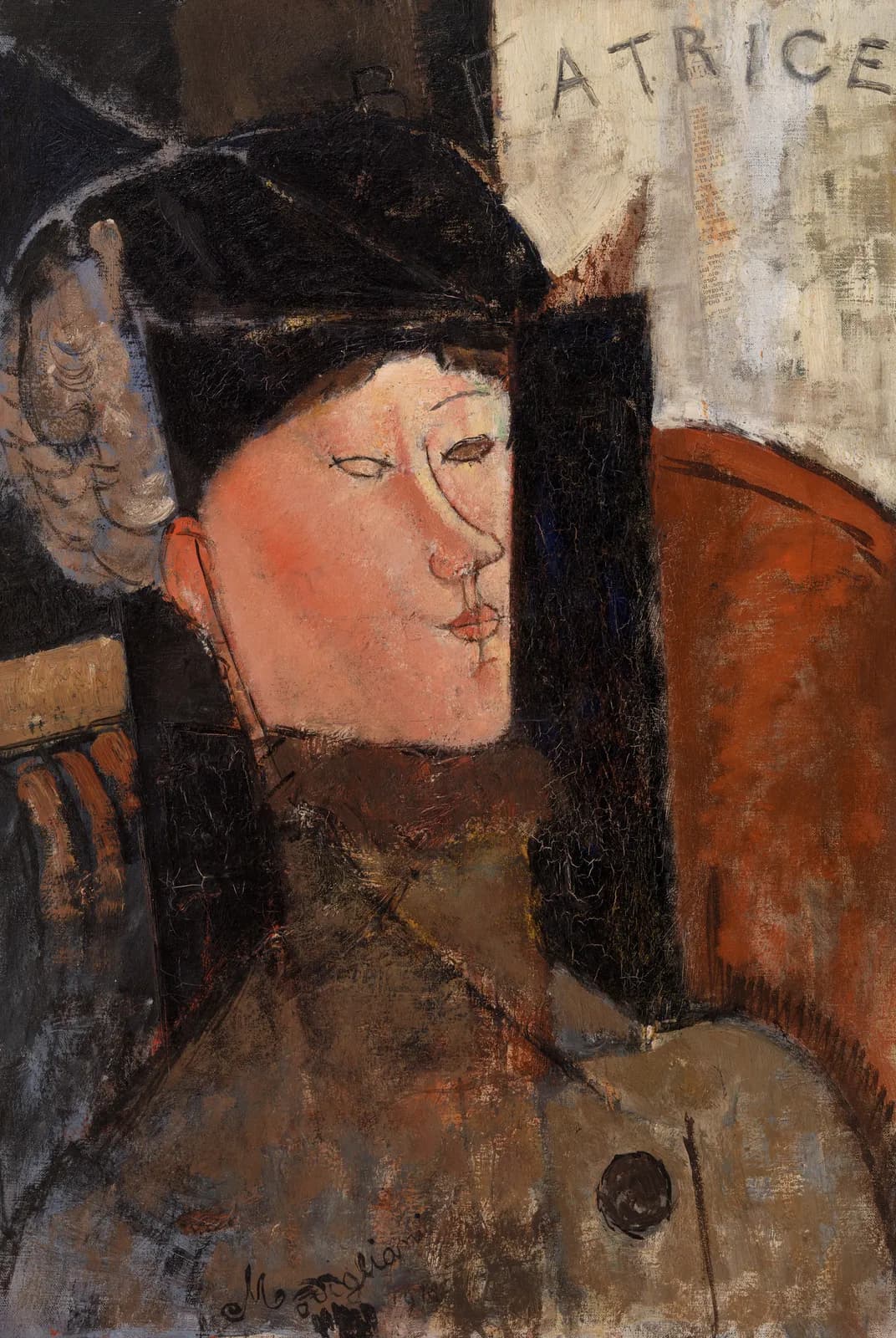 Portret van Béatrice Hastings – Amedeo Modigliani