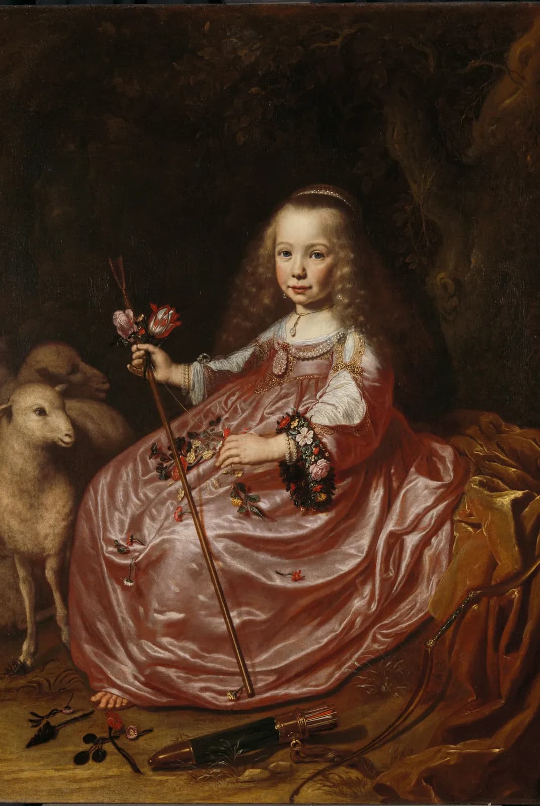 Portret van Clara Alewijn – Dirck van Santvoort