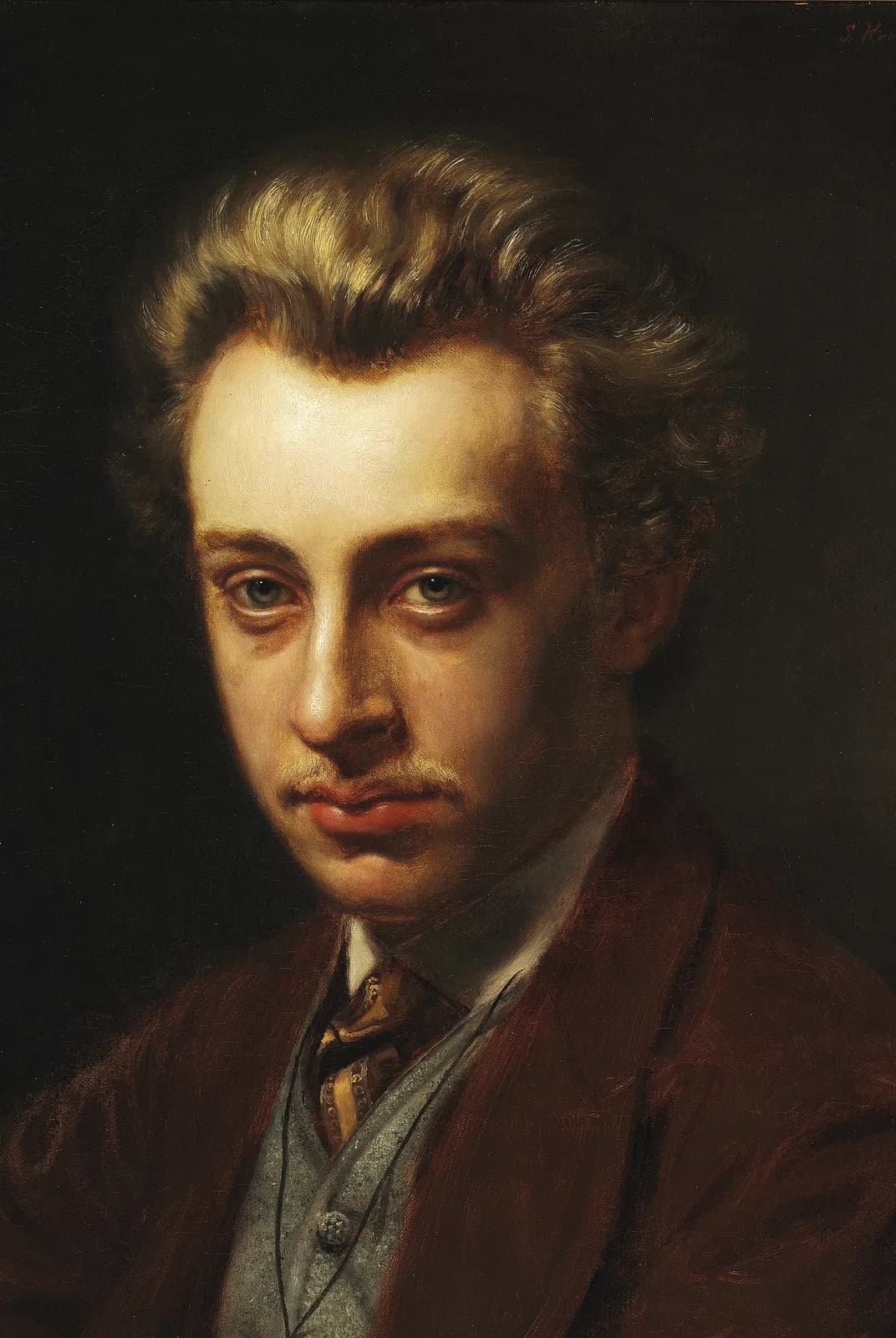 Portret van de schilder Frans Schwartz – Peder Severin Krøyer