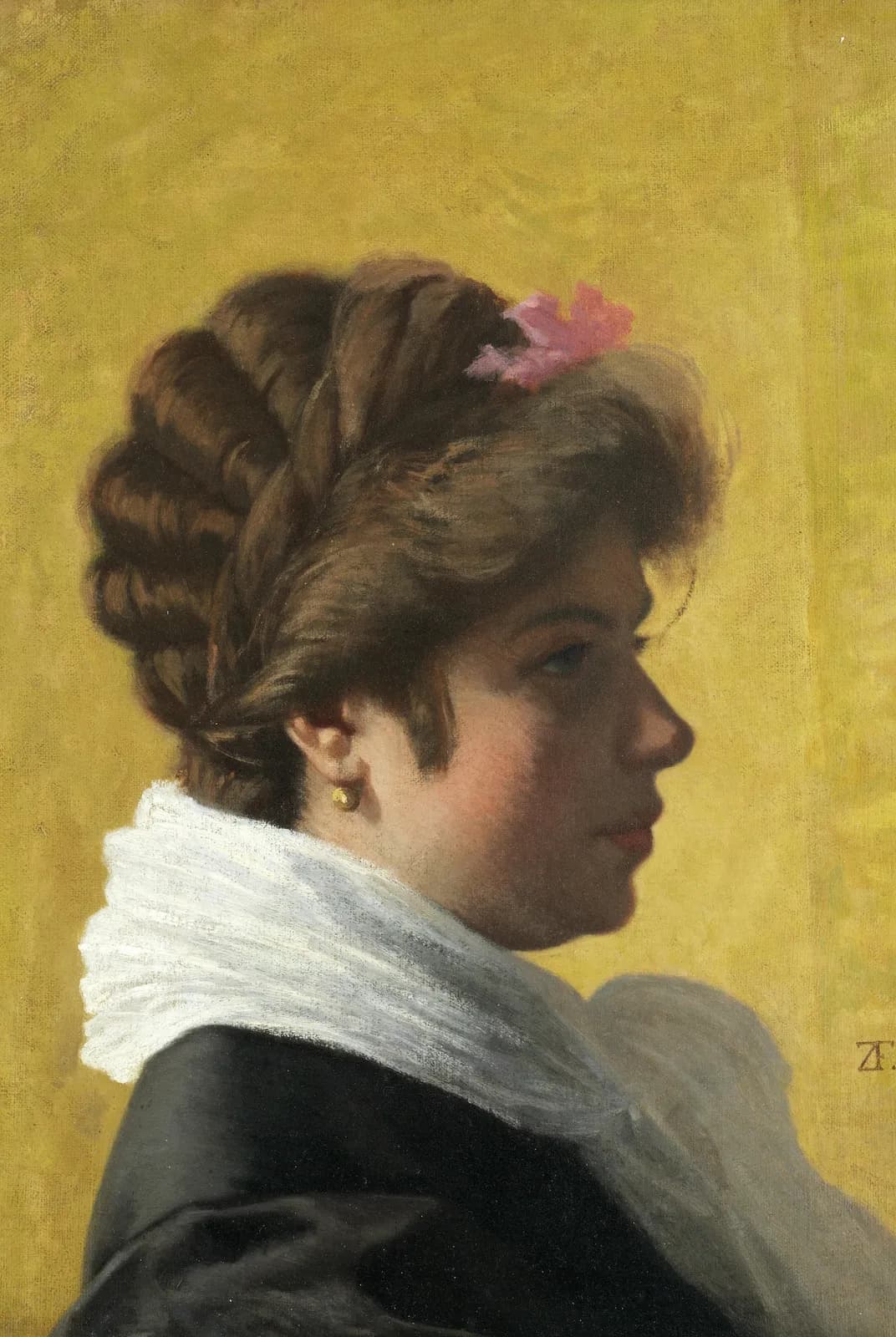 Portret van een dame (1869) – Federico Zandomeneghi