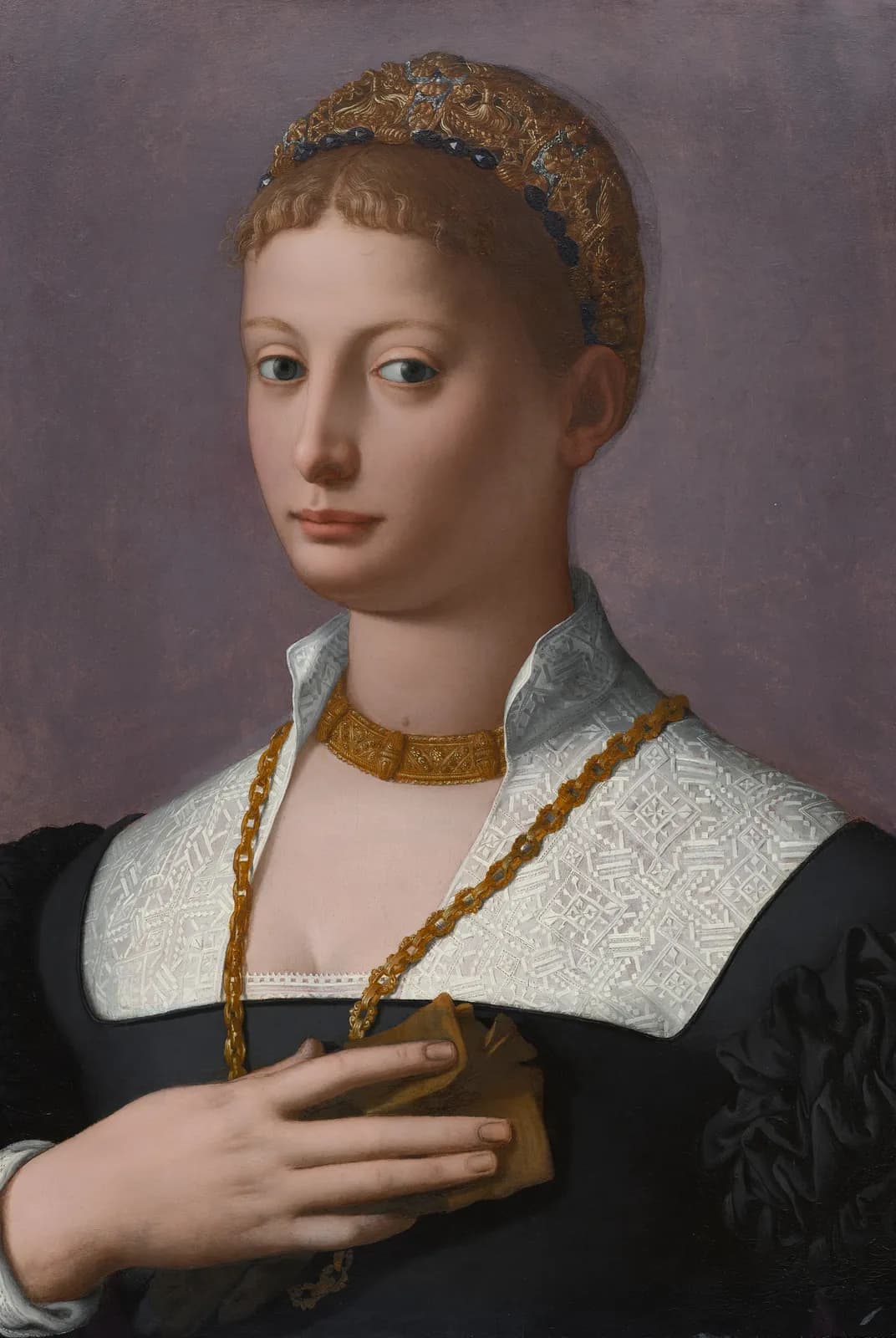 Portret van een vrouw – Agnolo Bronzino