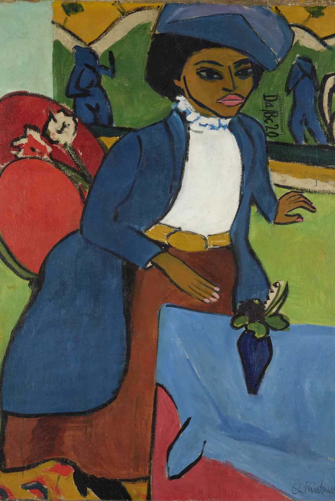 Portret van een vrouw – Ernst Ludwig Kirchner