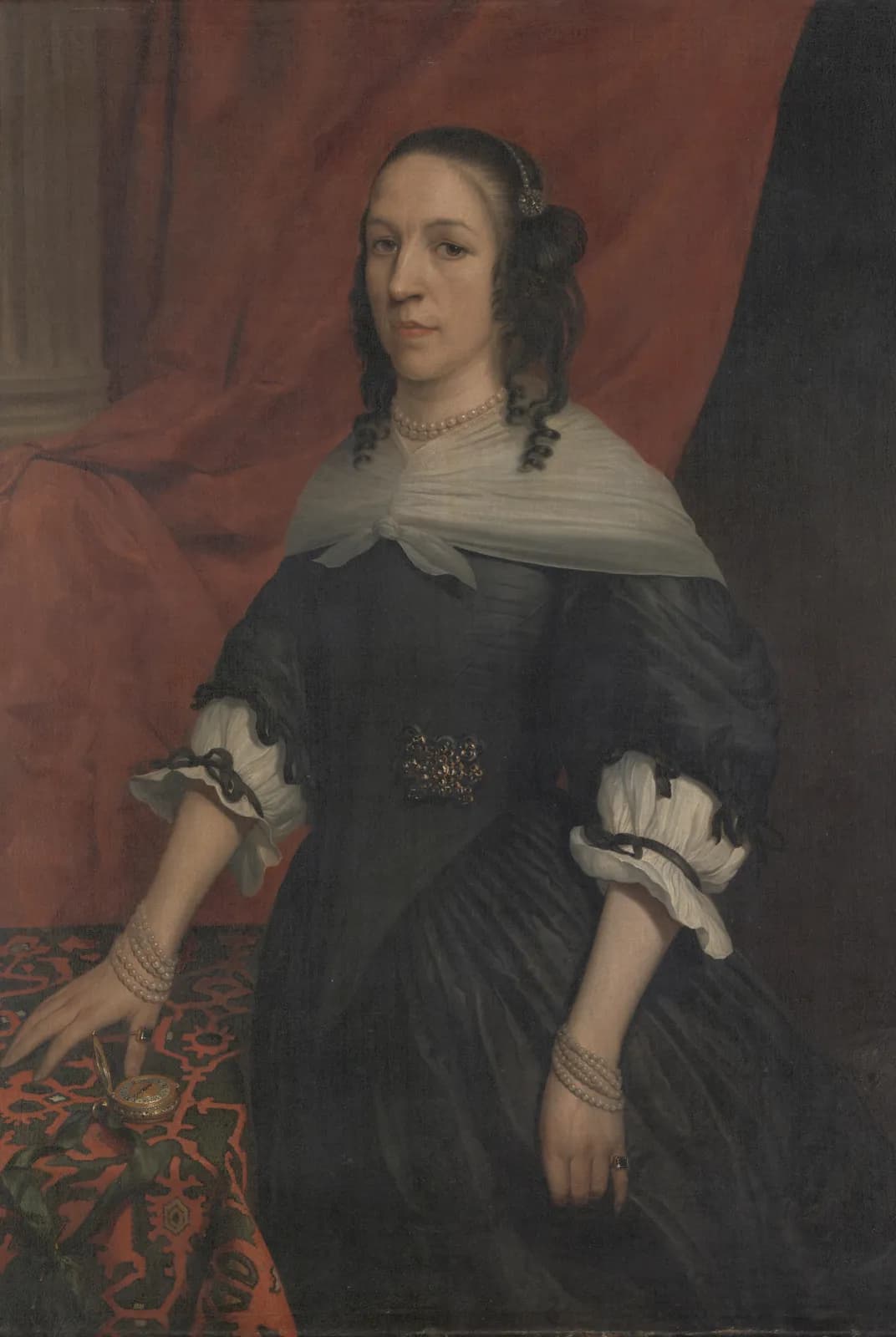 Portret van een vrouw, vermoedelijk Anna van Bourgondië, stichtster van Slot Windenburg op Dryschor (Schouwen), en echtgenote van Adolf van Kleef – Jan van Rossum