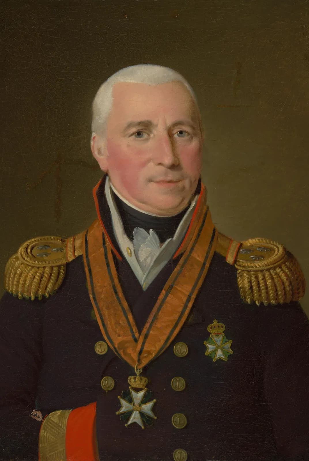 Portret van Gerrit Verdooren, vice-admiraal – Adriaan de Lelie