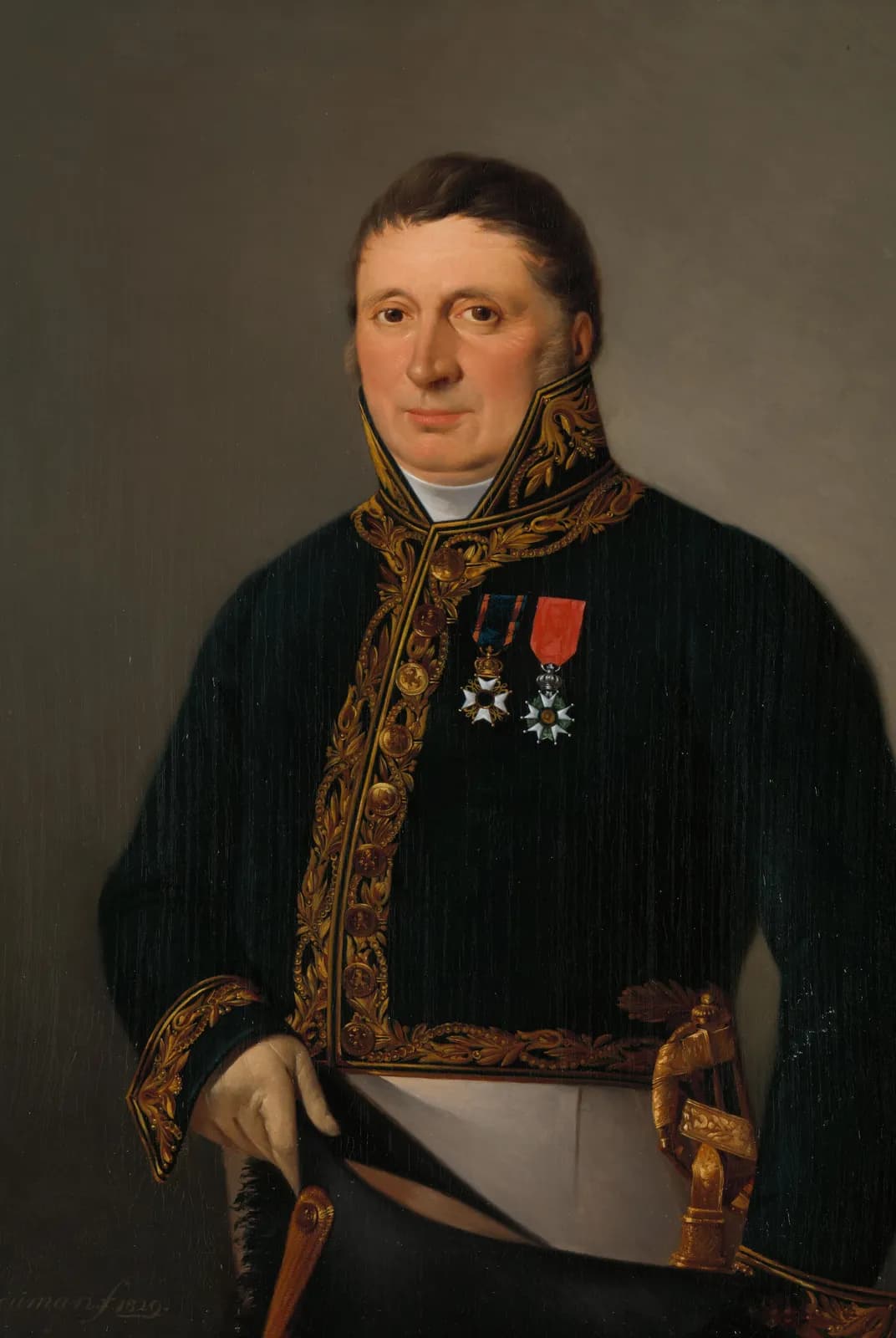 Portret van inspecteur-generaal A.F. Goudriaan – Izaak Schouman