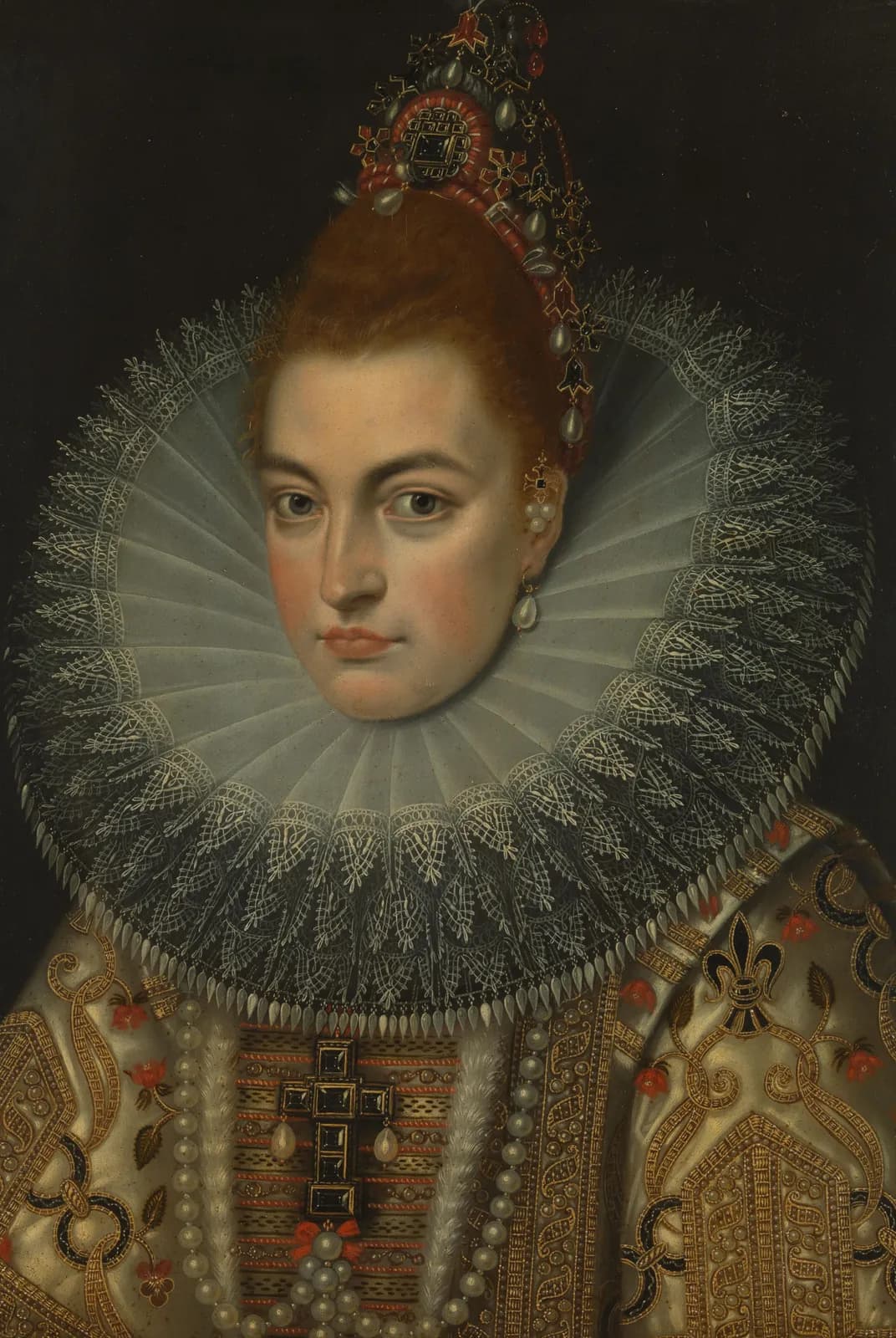 Portret van Isabella Clara Eugenia, infante van Spanje (1566-1633)