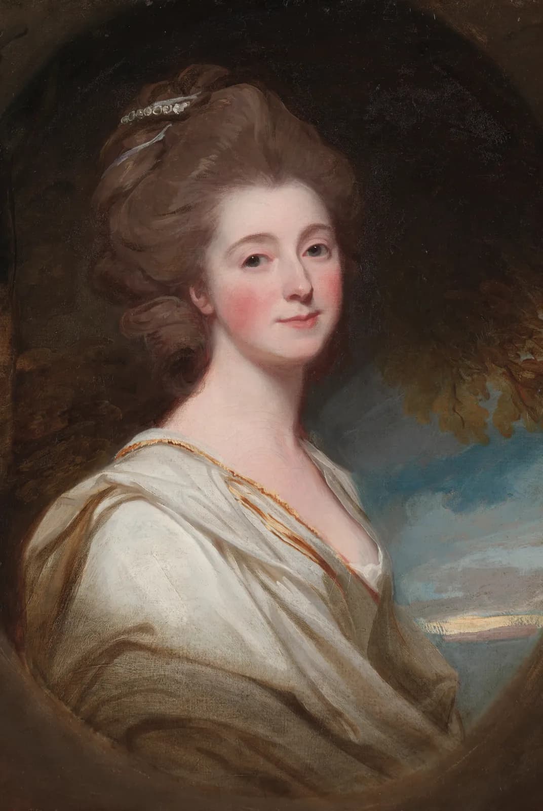 Portret van Jane Hoskyns – George Romney