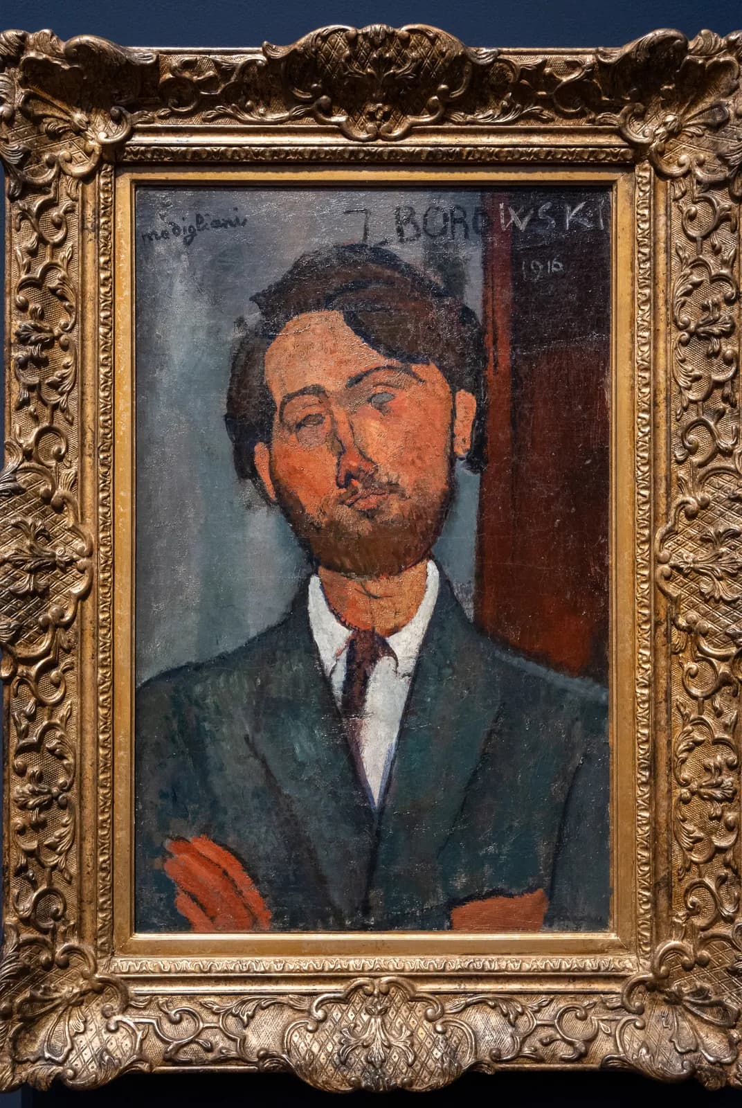 Portret van Léopold Zborowski – Amedeo Modigliani