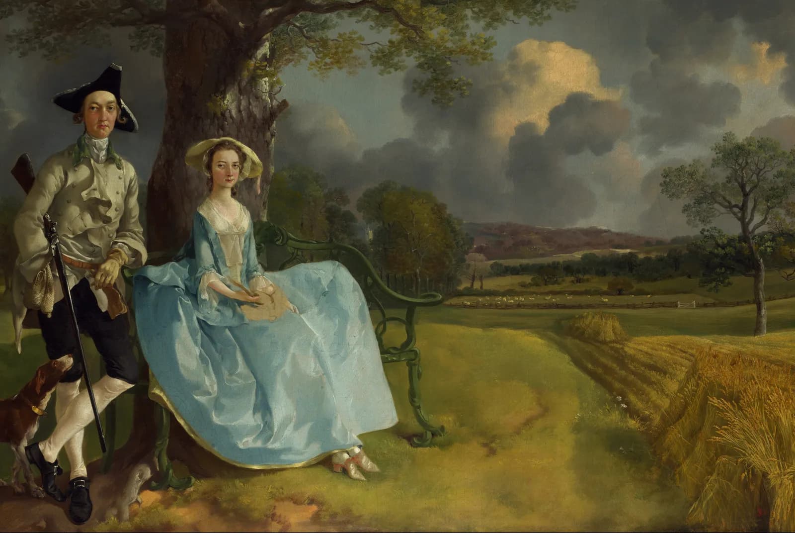 Portret van Mr. en Mrs. Andrews – Thomas Gainsborough