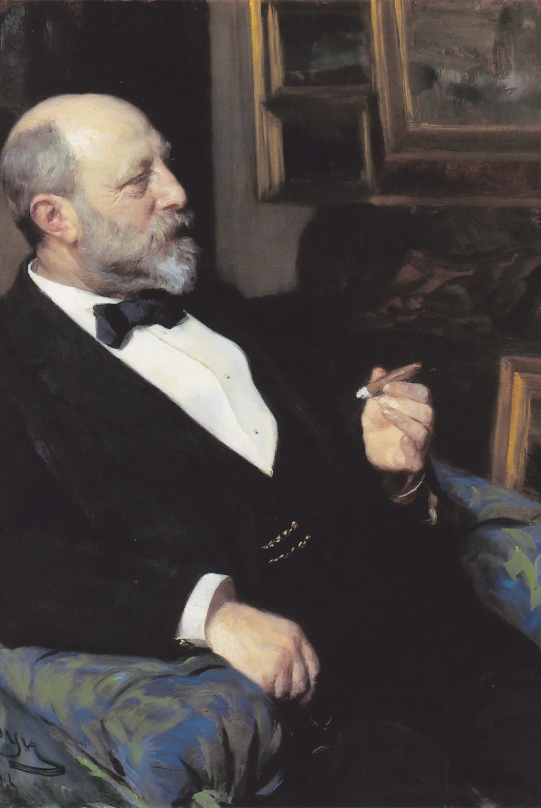 Portret van tabaksfabrikant Heinrich Hirschsprung – Peder Severin Krøyer