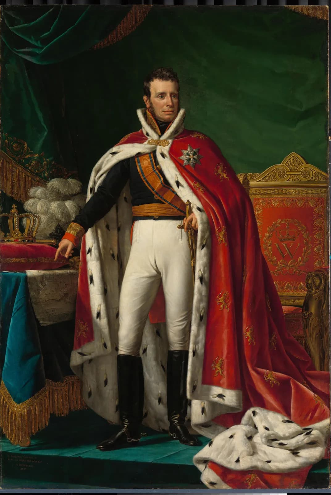 Portret van Willem I, koning der Nederlanden – Joseph Paelinck