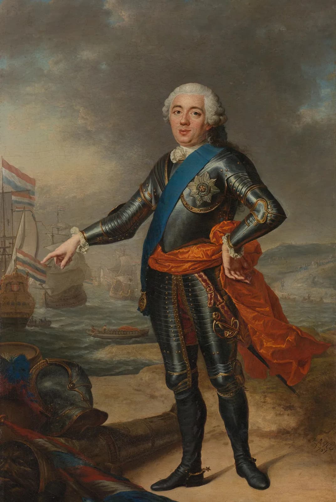 Portret van Willem IV, 1711-1751, prins van Oranje-Nassau – Aved