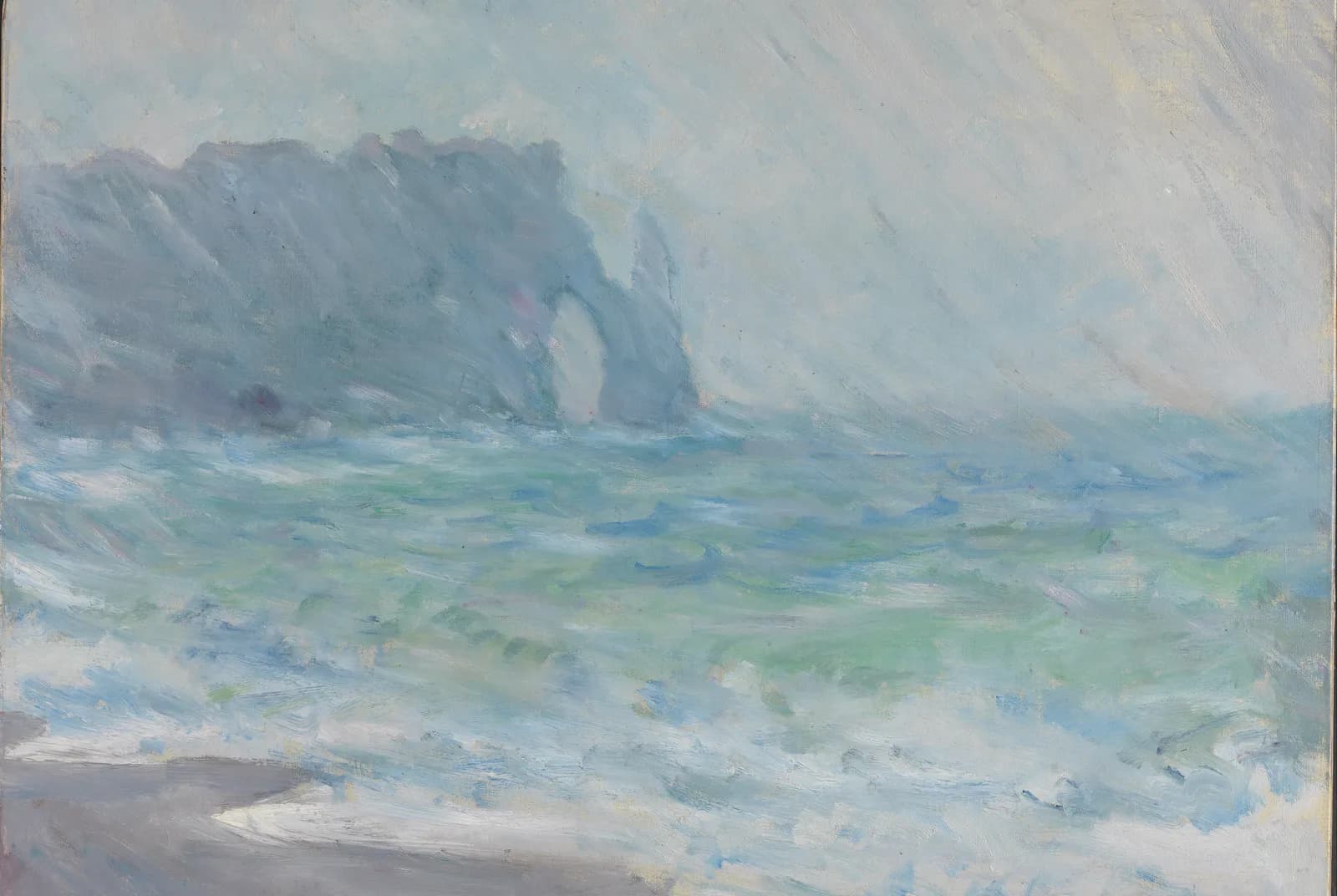 Regen bij Étretat – Claude Monet