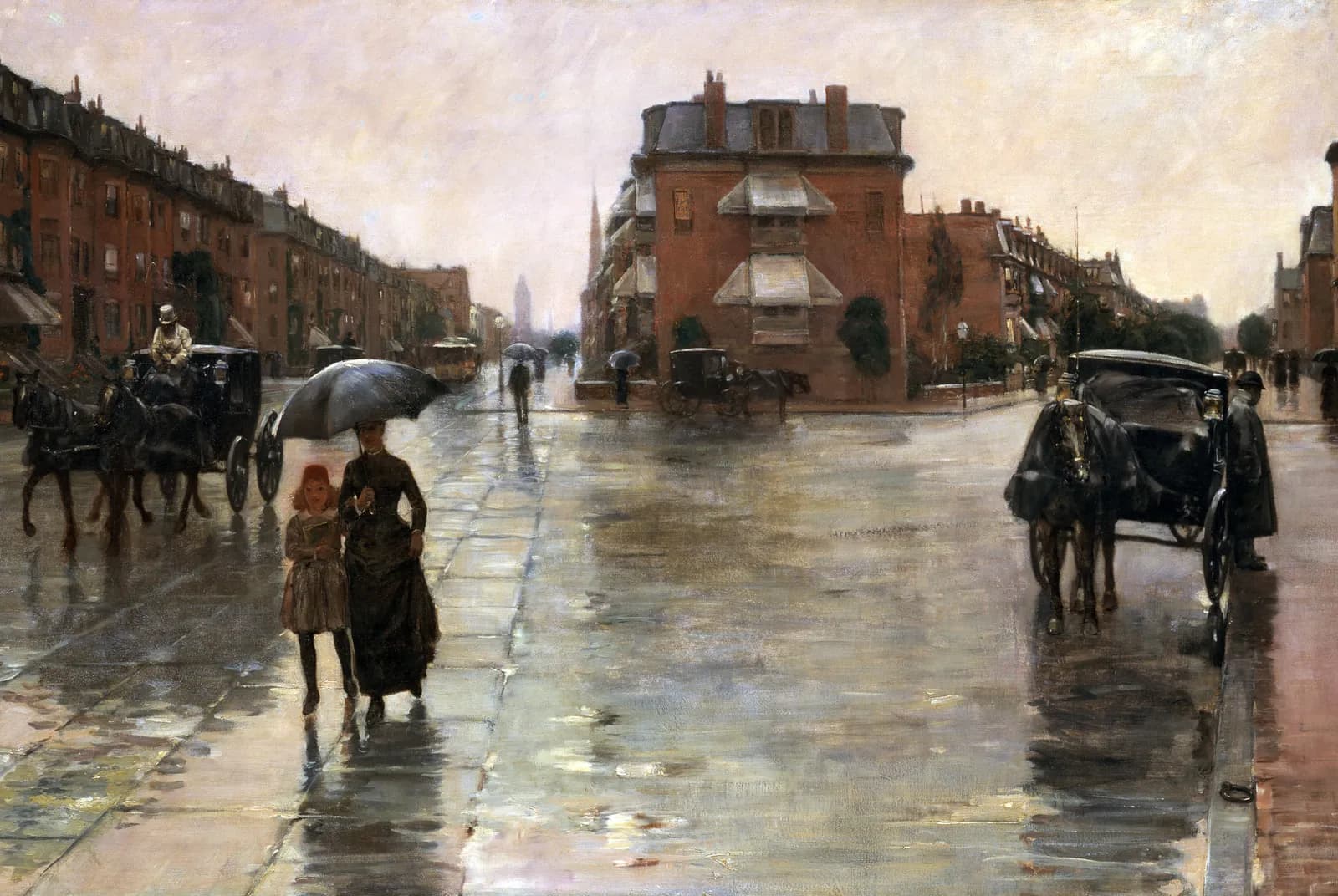 Regendag in Boston – Childe Hassam