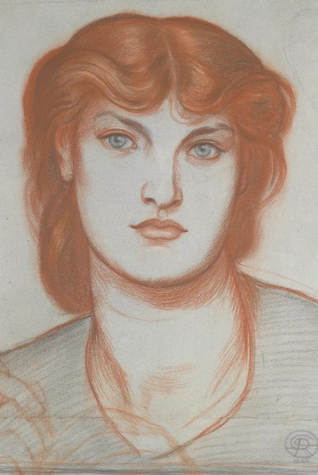 Regina Cordium, studie van Alexa Wilding – Dante Gabriel Rossetti