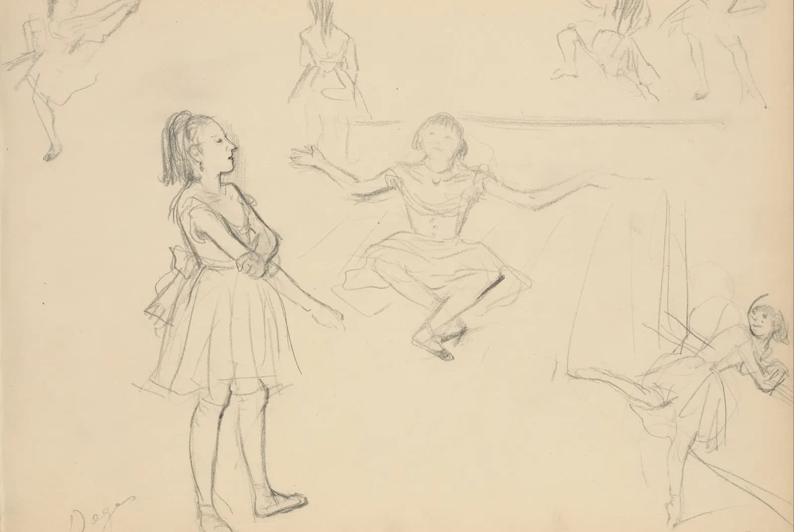 Repeterende balletdanseressen – Edgar Degas