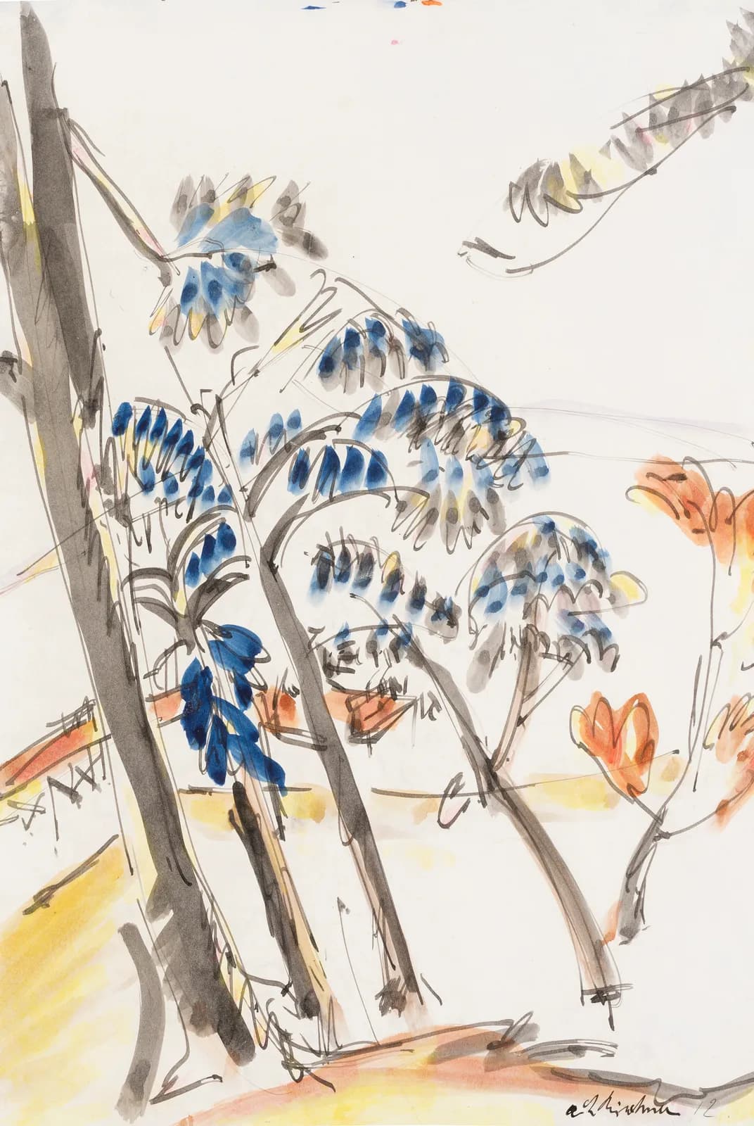 Rietlandschap aan de Wannsee – Ernst Ludwig Kirchner