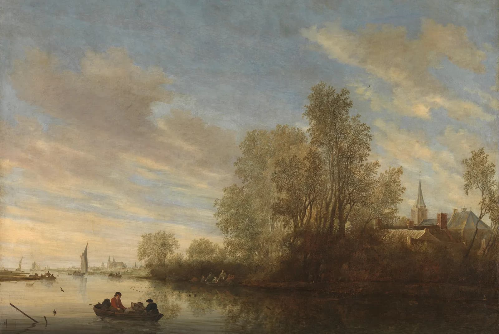 Riviergezicht bij Deventer – Salomon van Ruysdael