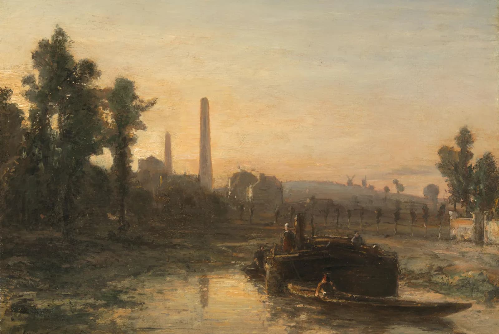 Riviergezicht in Frankrijk, mogelijk bij Pontoise – Johan Barthold Jongkind