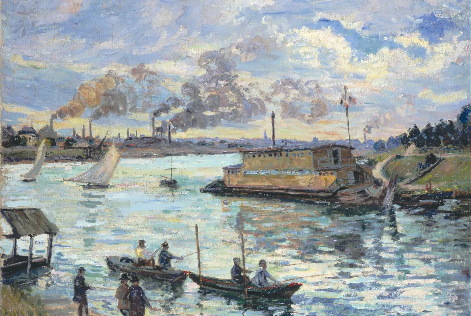 Rivierlandschap – Armand Guillaumin