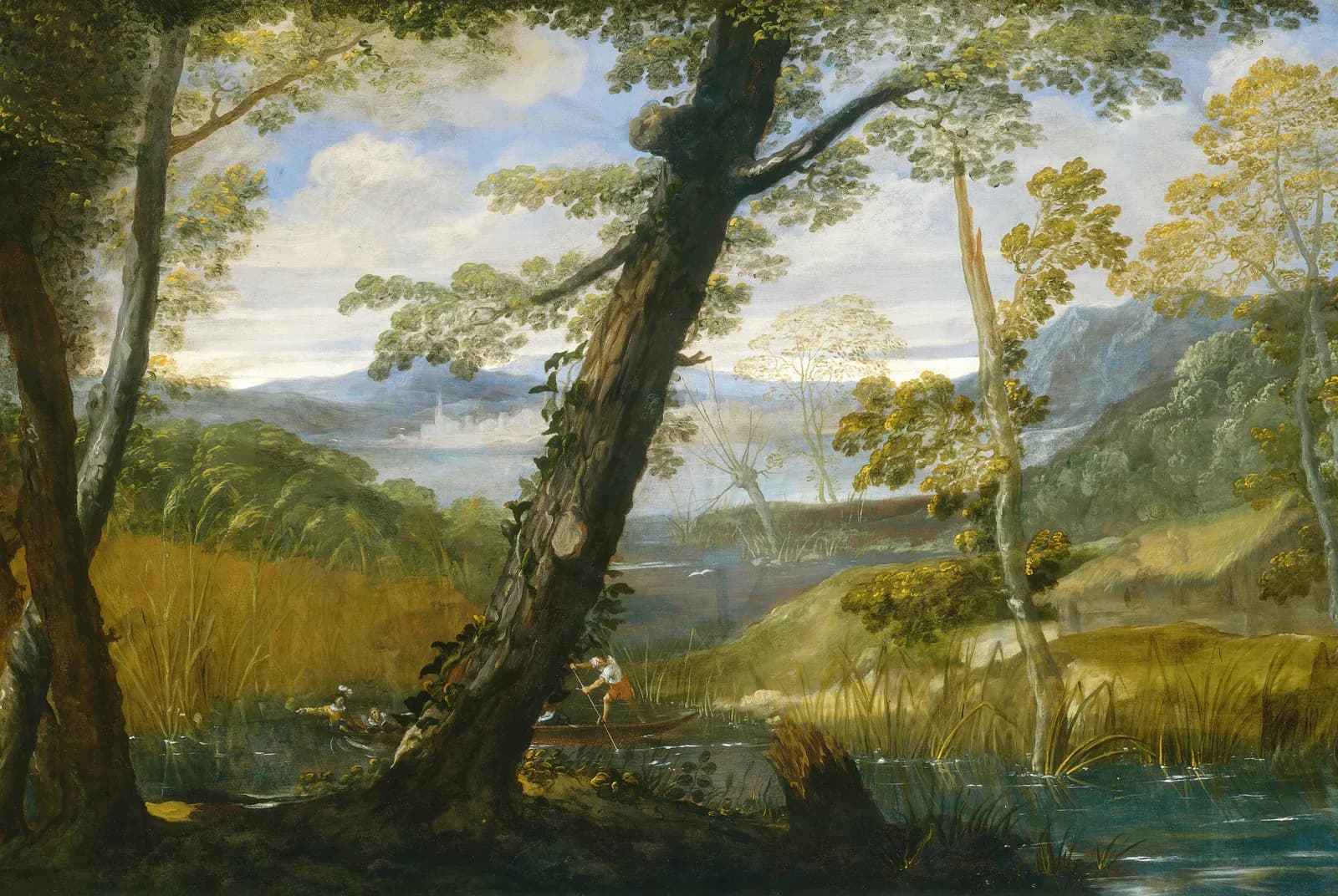 Rivierlandschap – Annibale Carracci