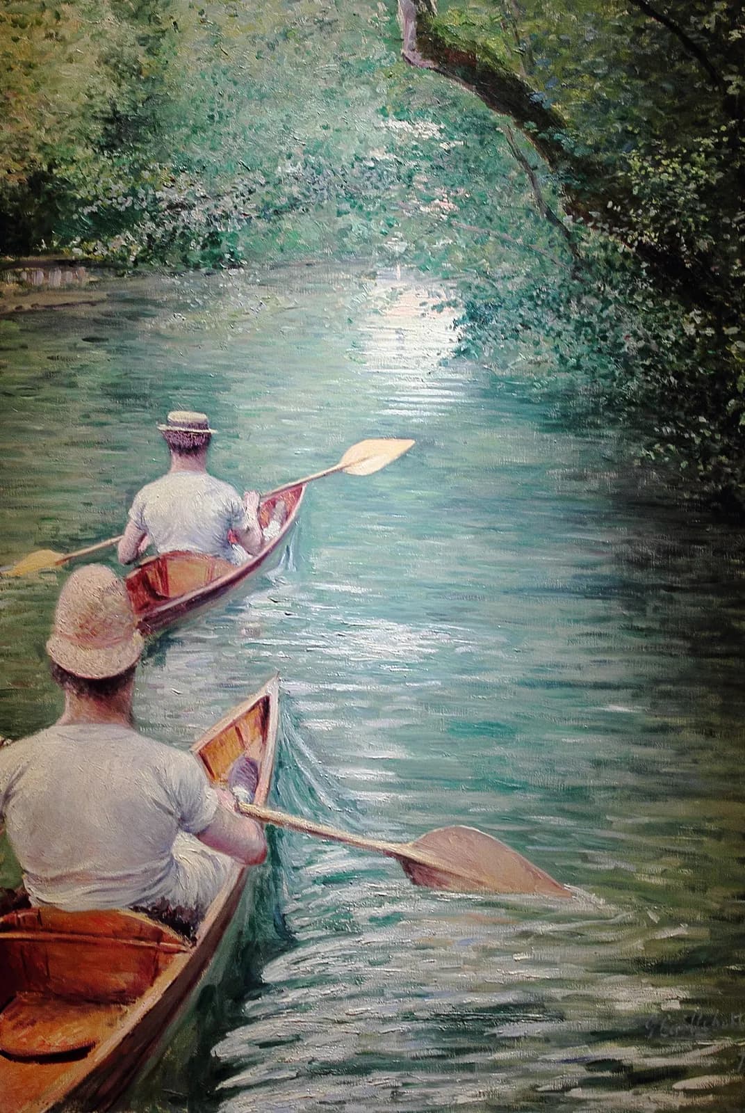 Roeiers op de Yerres – Gustave Caillebotte