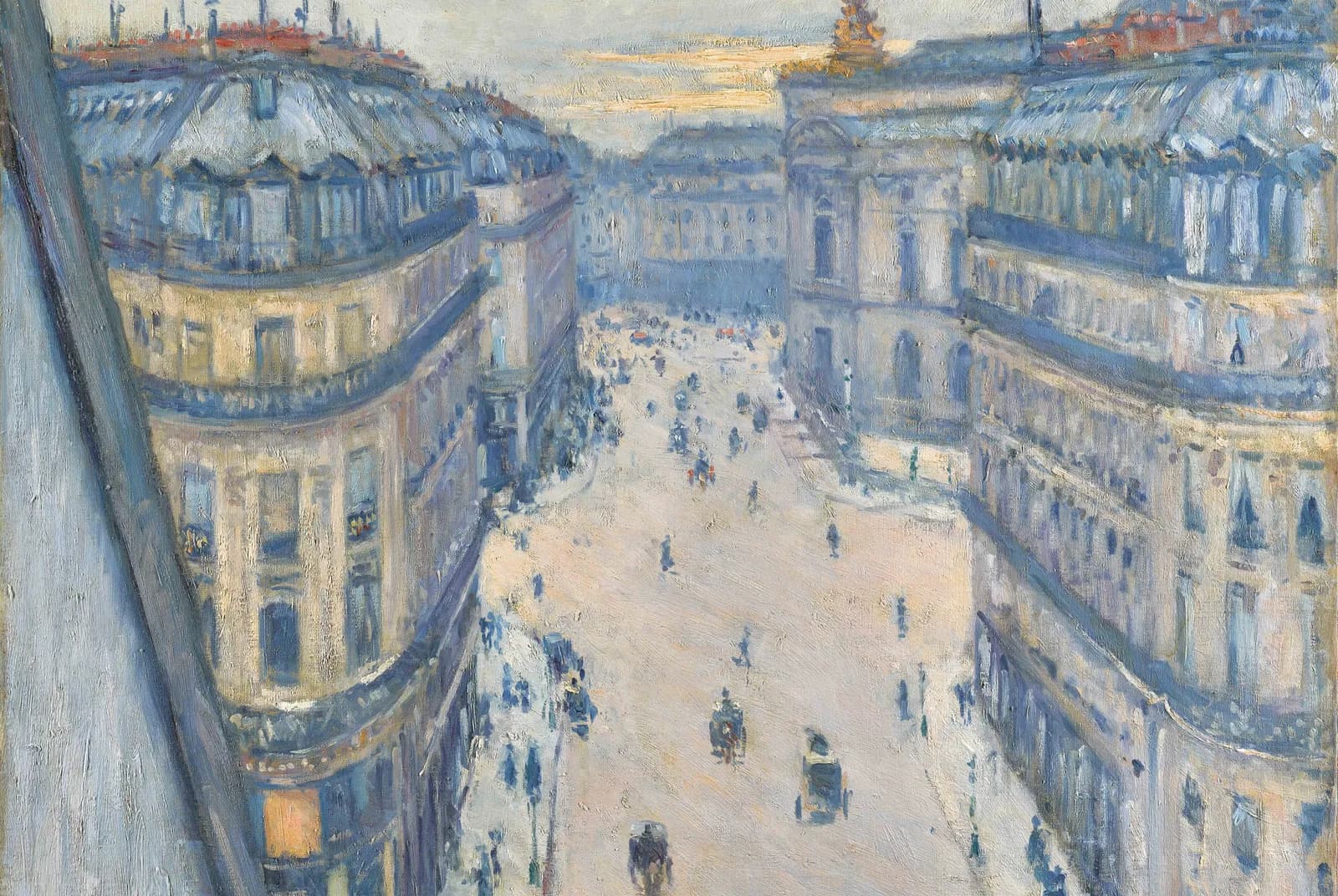Rue Halévy, gezien vanaf een zesde verdieping – Gustave Caillebotte