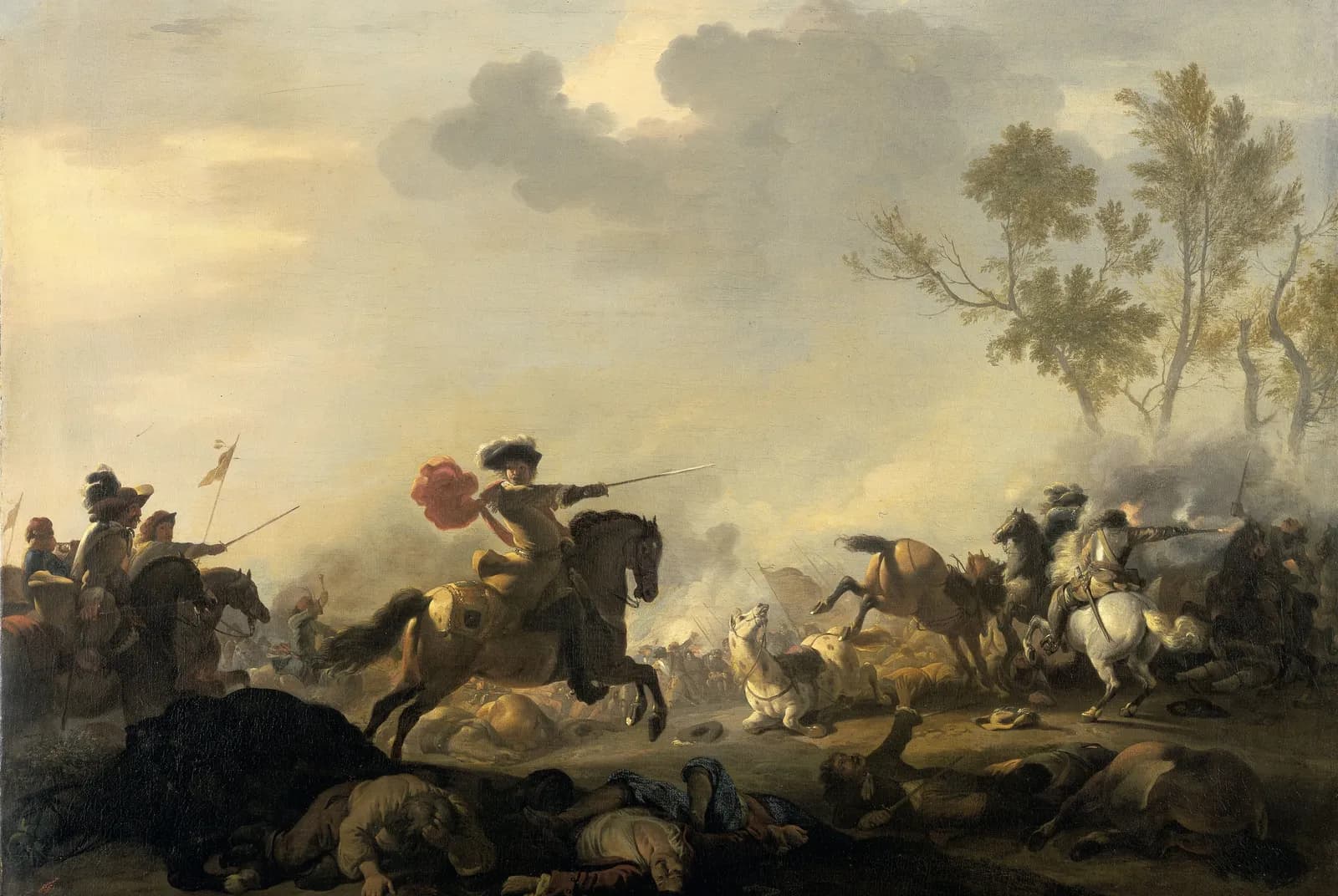 Ruitergevecht – Johannes van Huchtenburgh