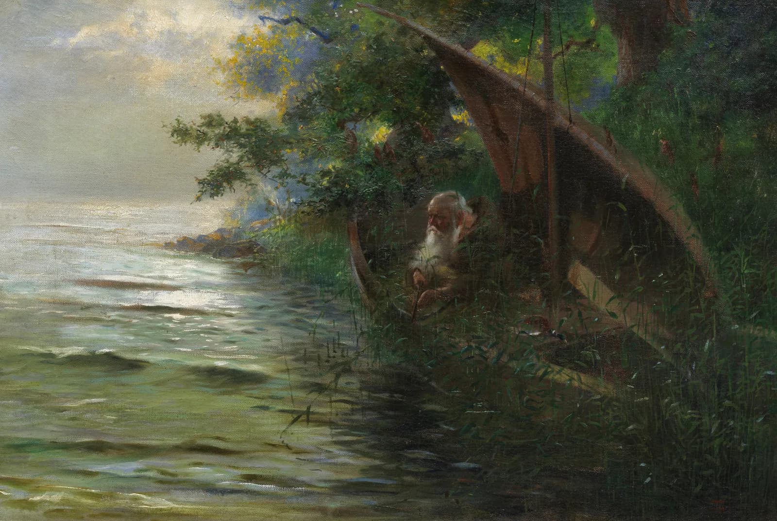 Rust aan het water – Hans Thoma