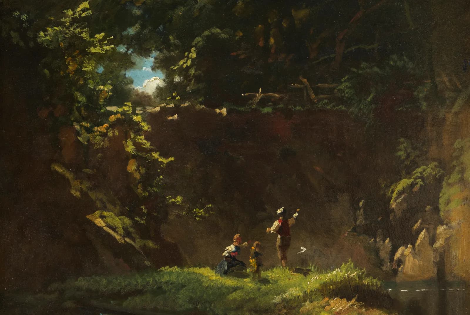 Rust in het bos – Carl Spitzweg