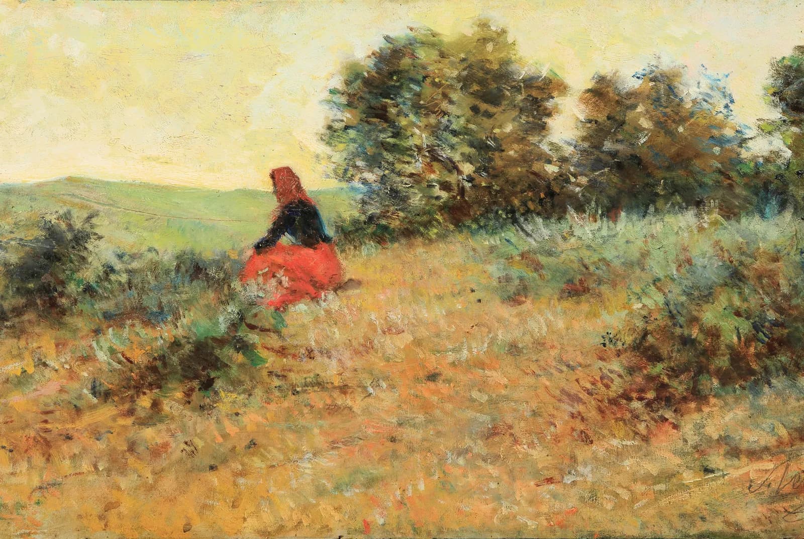 Rust op de heuvel – Silvestro Lega