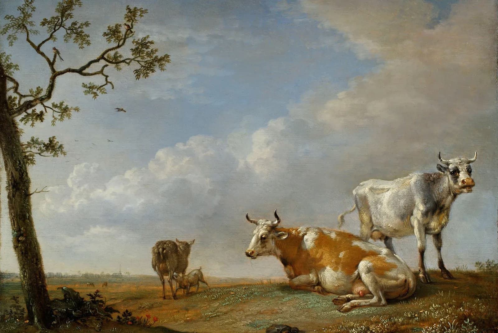 Rustende dieren in de weide – Paulus Potter