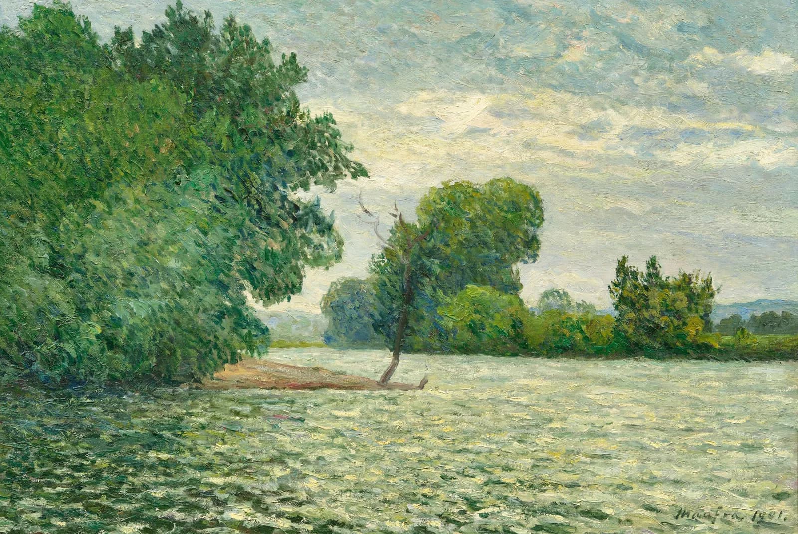Rustig rivierlandschap – Maxime Maufra