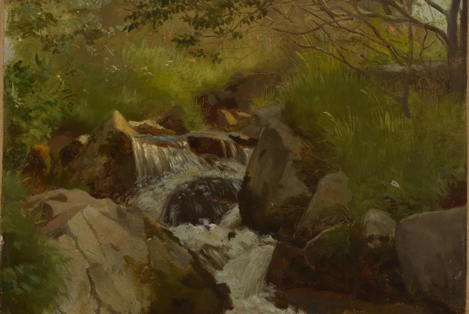 Rustige bosstroom – Hans Thoma