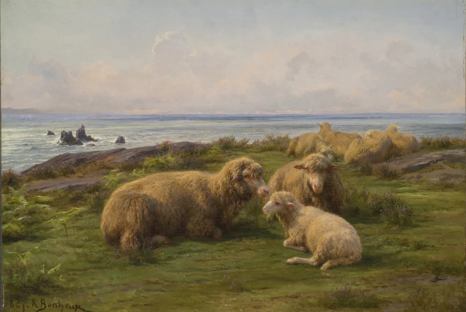 Schapen aan zee – Rosa Bonheur