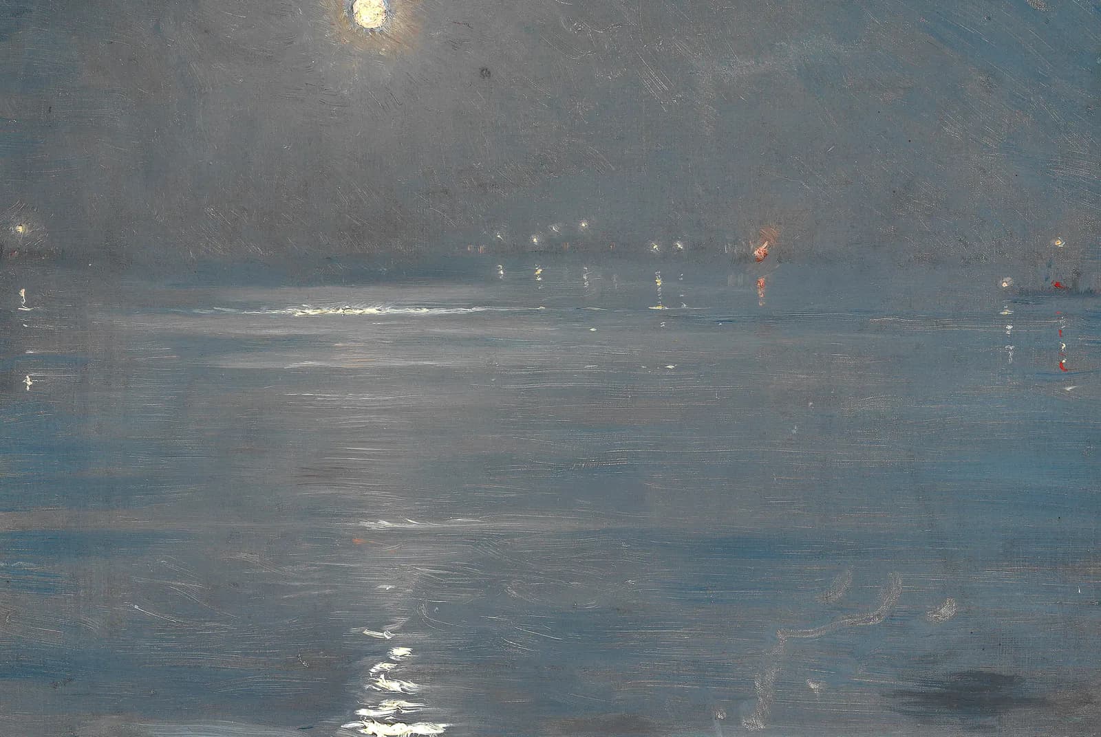Schepen met lantaarns op zee – Peder Severin Krøyer