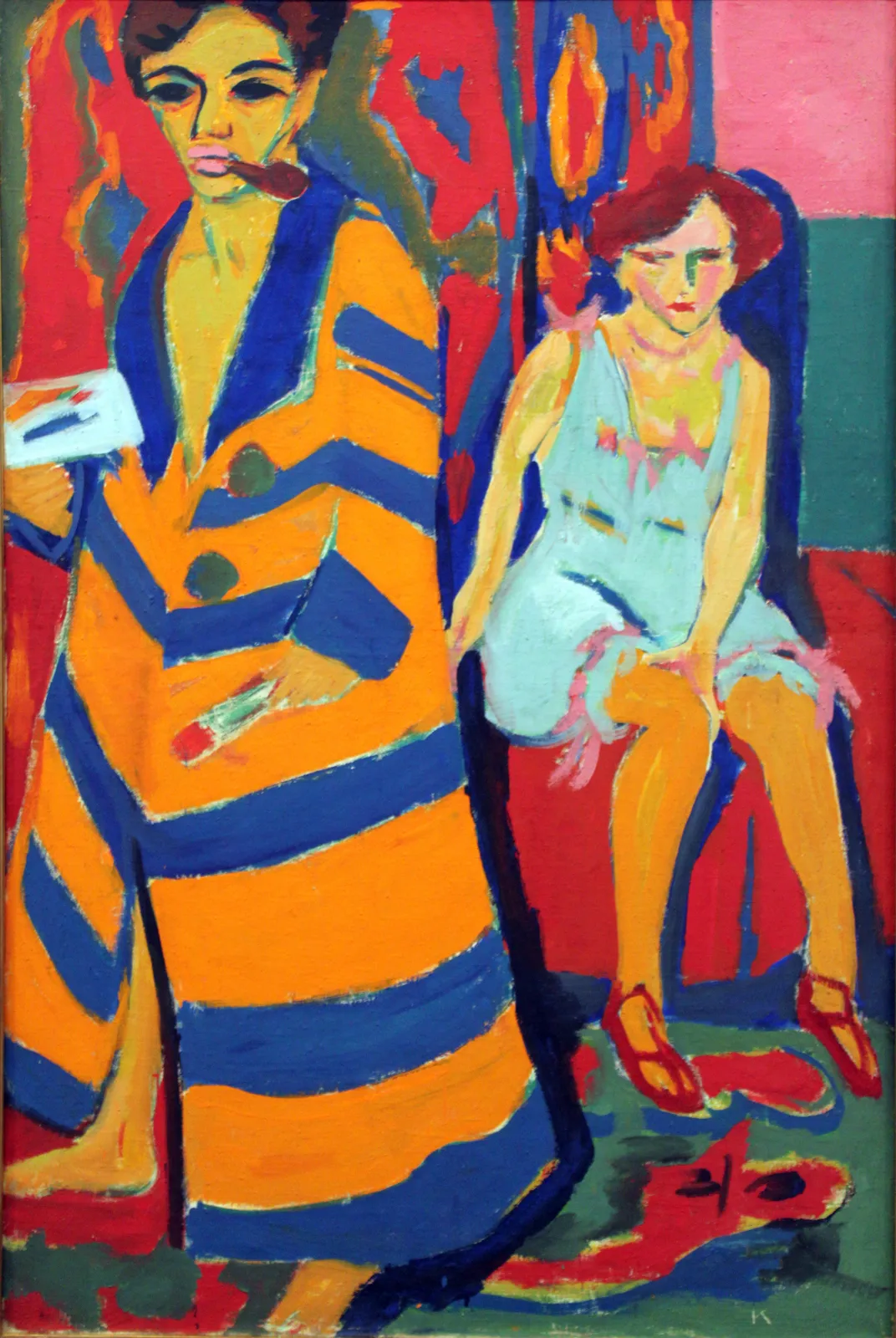 Schilder en model – Ernst Ludwig Kirchner