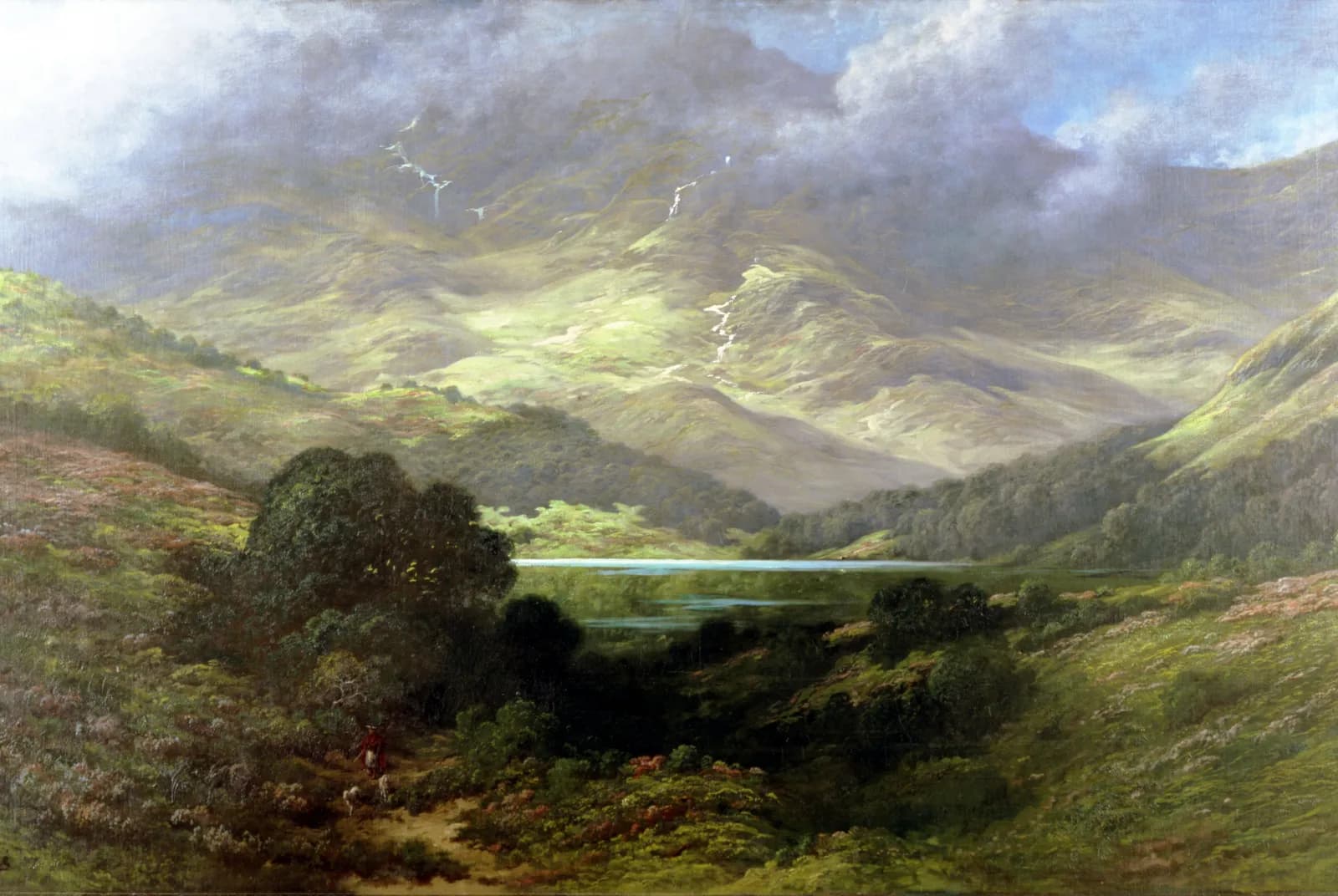Schotse Hooglanden in gouden licht – Gustave Doré