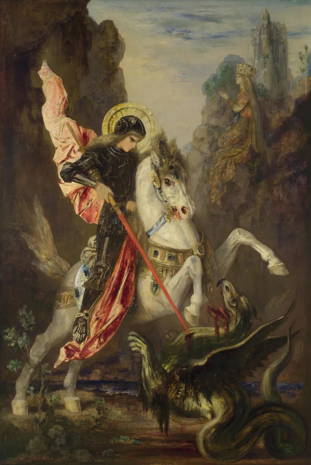 Sint-Joris en de draak – Gustave Moreau