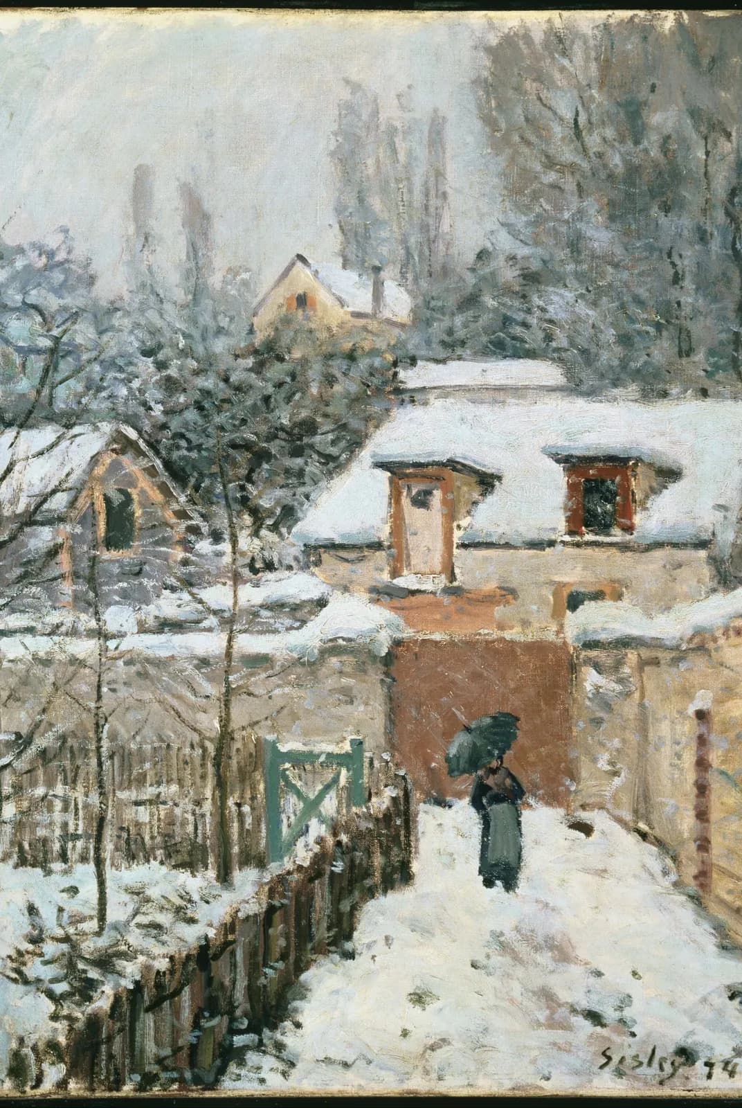 Sneeuw in Louveciennes (1878) – Alfred Sisley