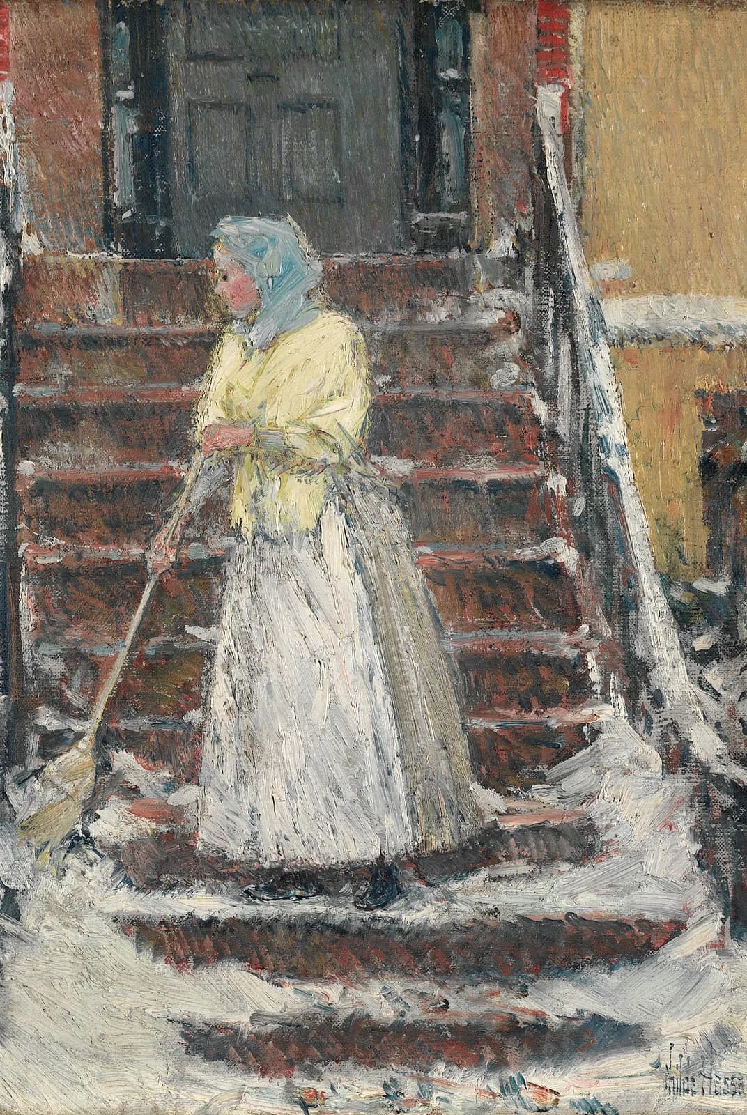 Sneeuw vegen – Childe Hassam
