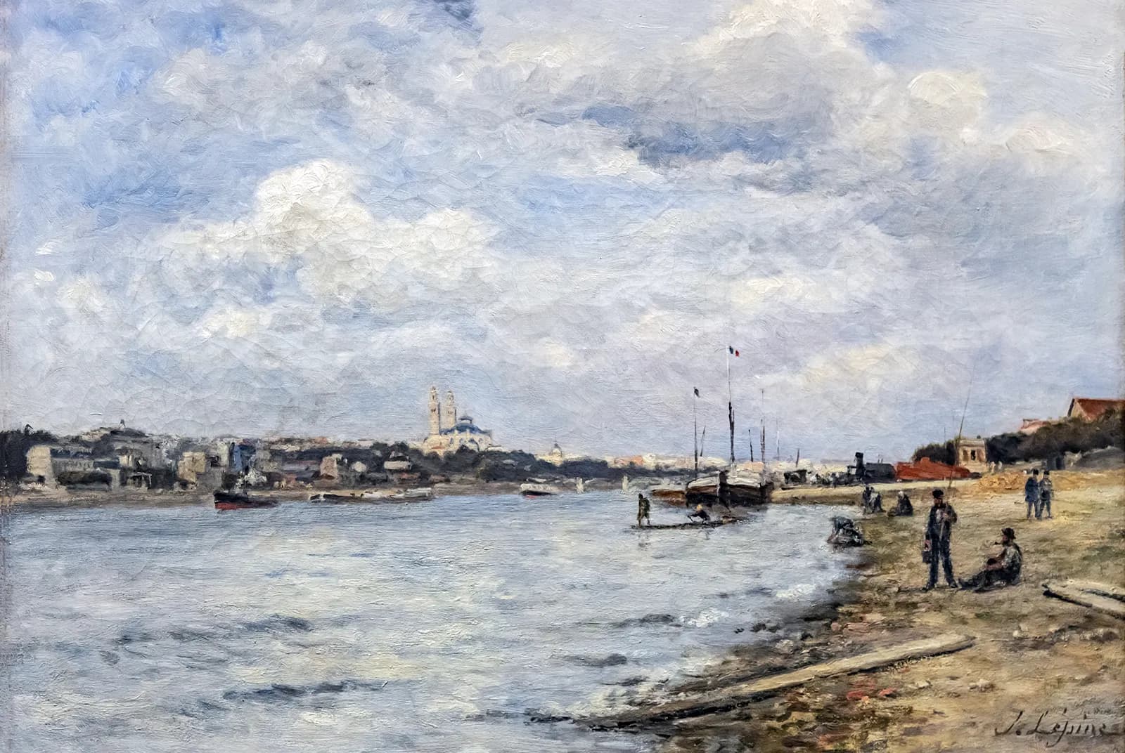 Stadsgezicht aan de rivier – Stanislas Lépine