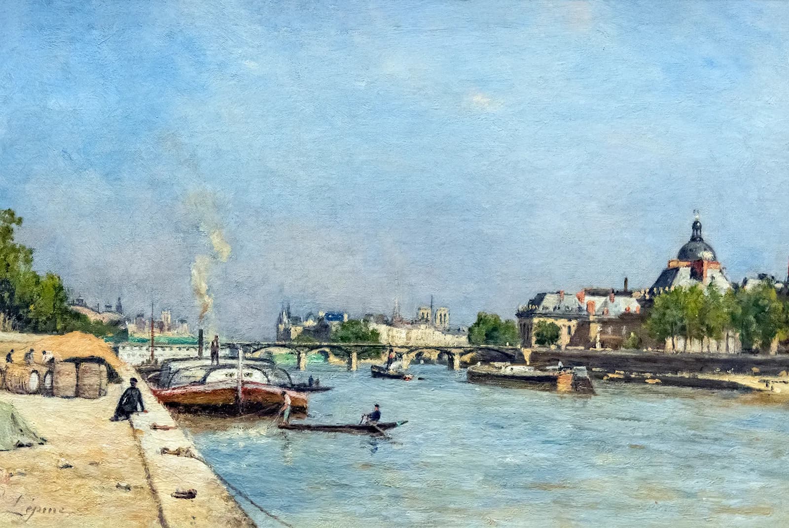 Stadsgezicht aan de Seine – Stanislas Lépine
